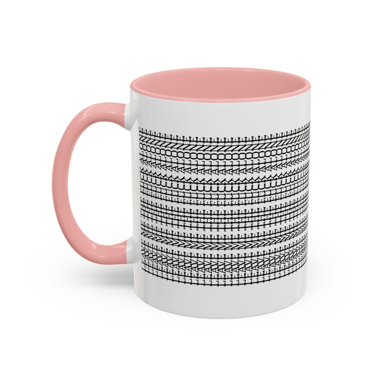 Subtle "Leave Me The F*CK Alone" Stylish Accent Coffee Mug - Hidden Funny Message Mug, Father's Day Gift