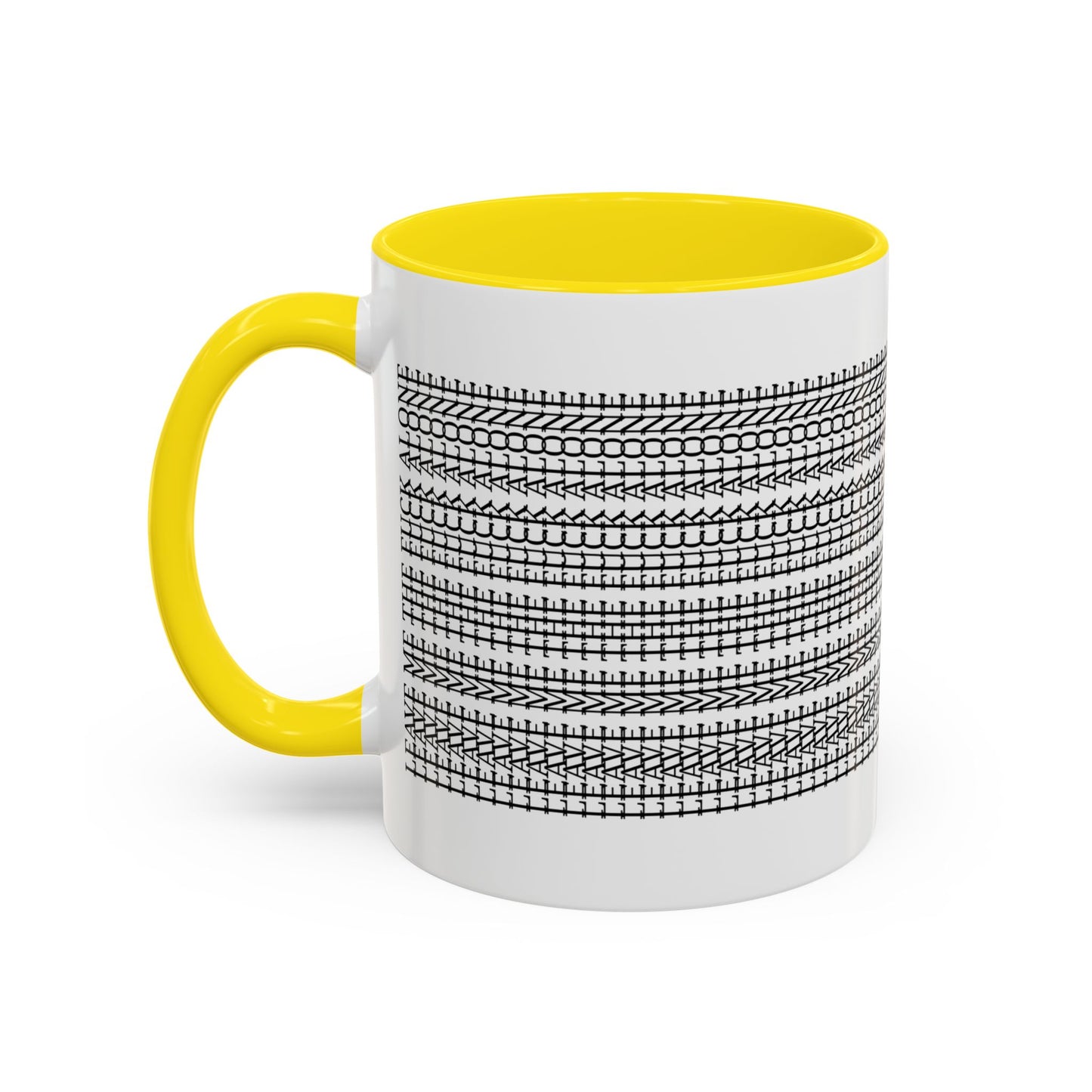 Subtle "Leave Me The F*CK Alone" Stylish Accent Coffee Mug - Hidden Funny Message Mug, Father's Day Gift