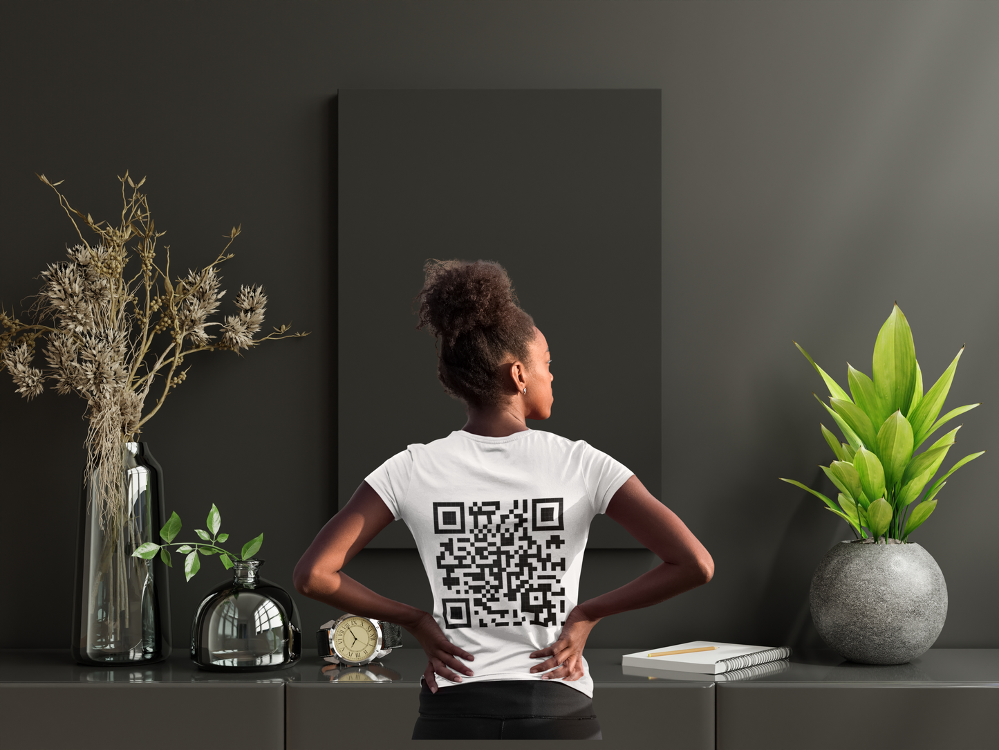 Stop Being So Nosey Unisex QR Code T-Shirt - Casual Summer Wear, Gift for Tech Lovers, Everyday Comfort
