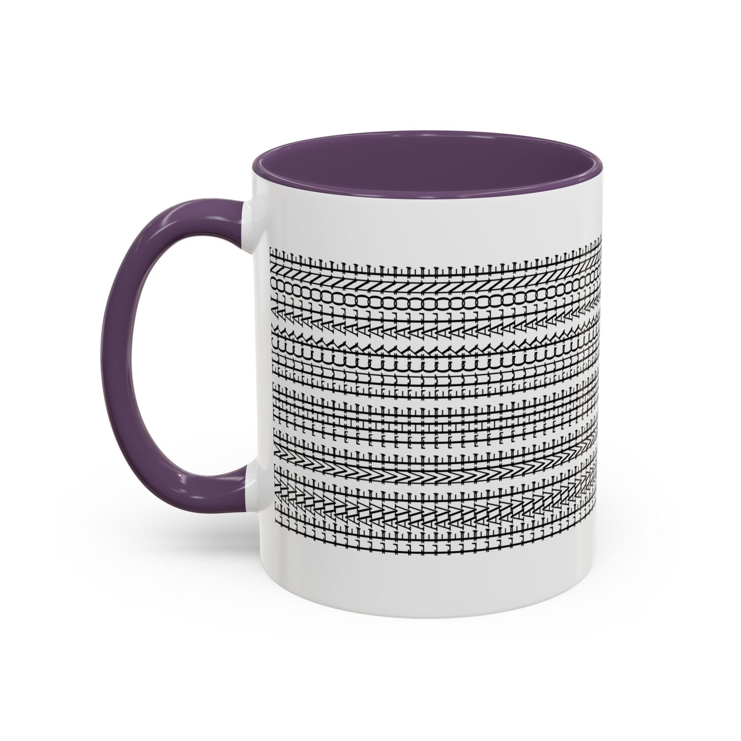 Subtle "Leave Me The F*CK Alone" Stylish Accent Coffee Mug - Hidden Funny Message Mug, Father's Day Gift