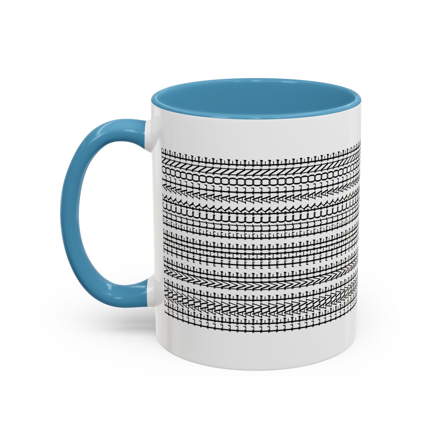Subtle "Leave Me The F*CK Alone" Stylish Accent Coffee Mug - Hidden Funny Message Mug, Father's Day Gift