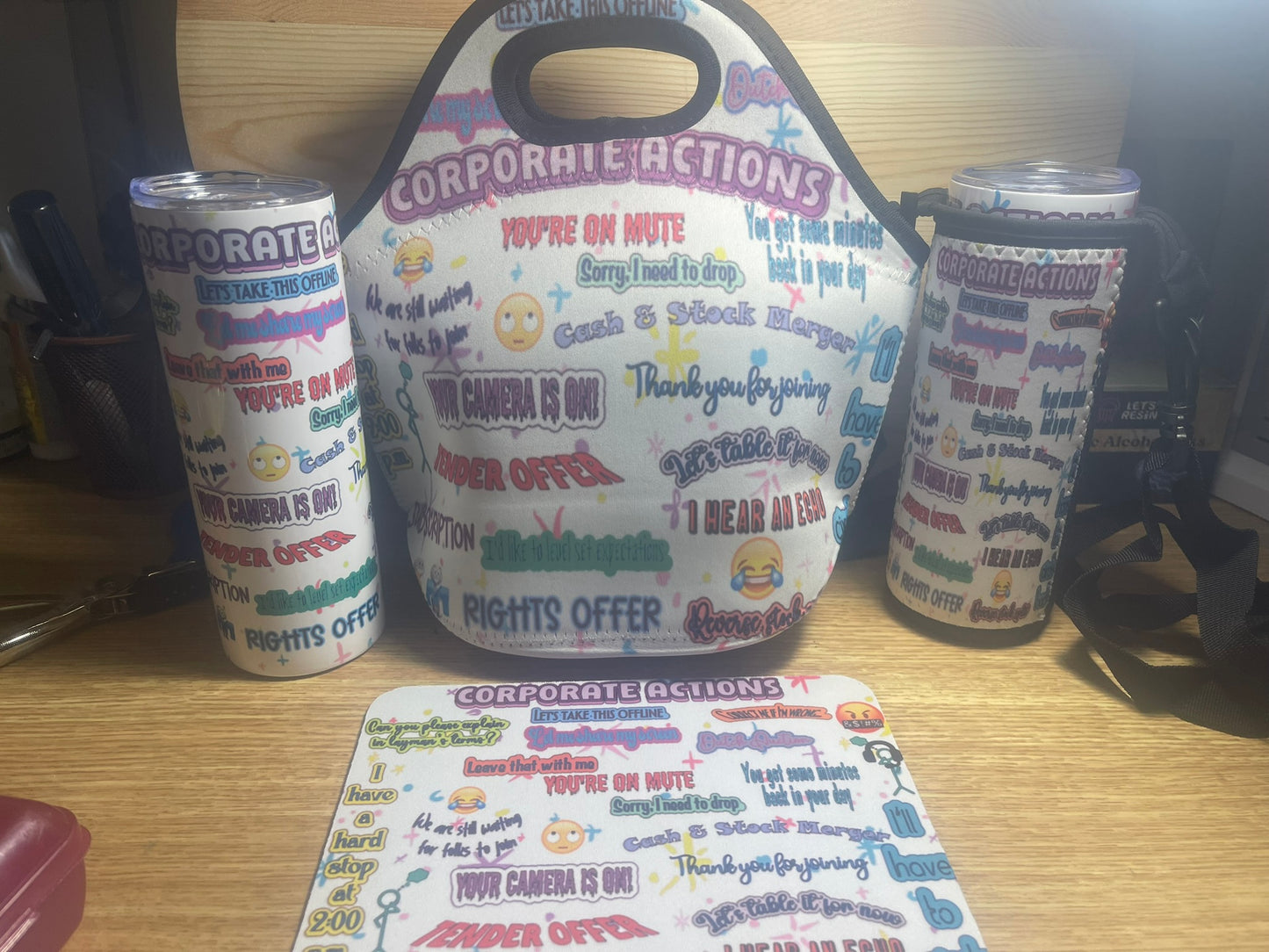 Bundle - Custom Tumbler, Custom Tote, & Custom Tote Lunch Bag