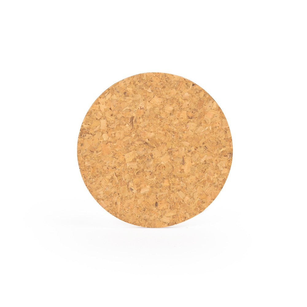 4" DIAMETER CIRCULAR CORK COASTER (Set of 4)