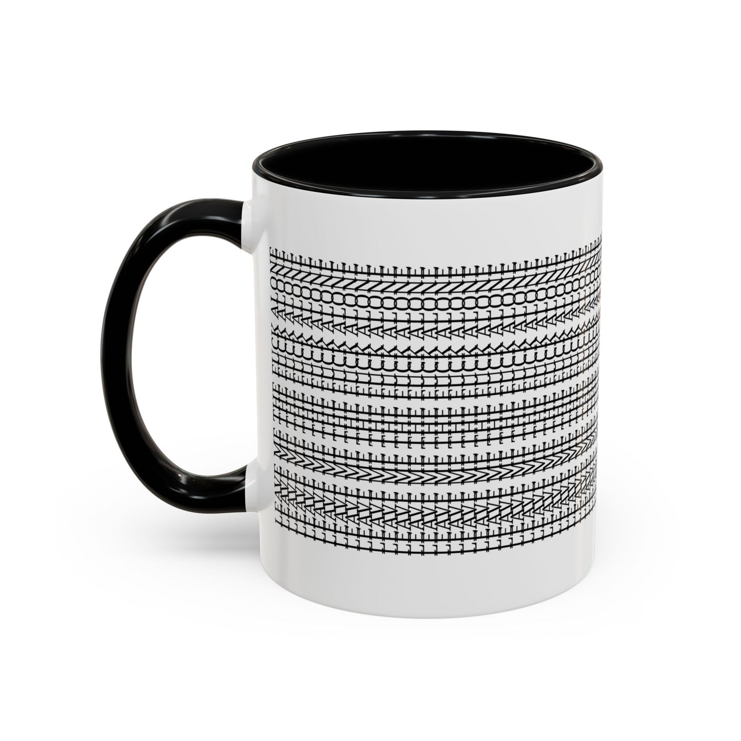 Subtle "Leave Me The F*CK Alone" Stylish Accent Coffee Mug - Hidden Funny Message Mug, Father's Day Gift