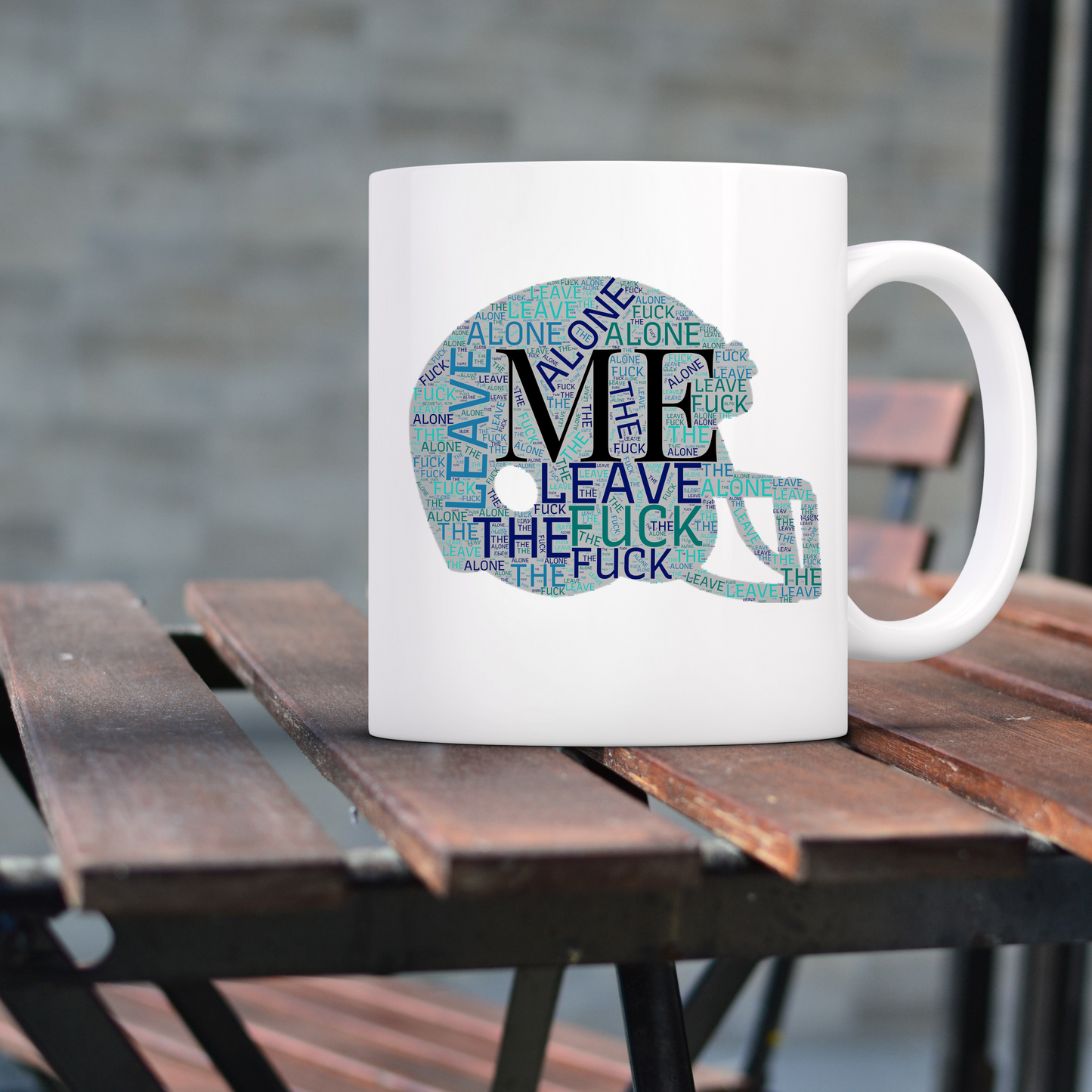 Leave Me the Fk Alone Football-Themed Insult Mug, Sports Gift, Humorous Coffee Cup, Gamer Merchandise, Birthday Gift, Unique Drinking Vessel