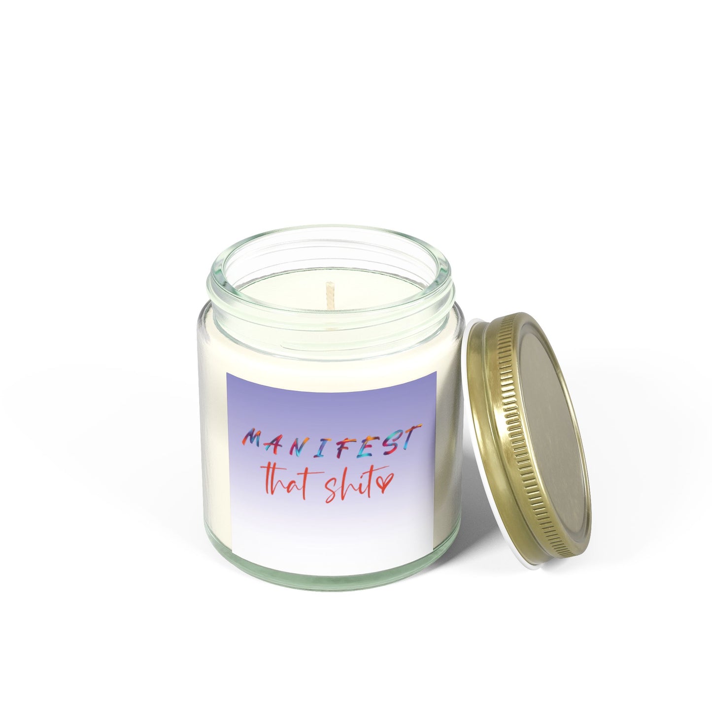 Manifest That Shit Scented Candle - Inspirational Gift for Self-Care, Meditation, Relaxation, Home Decor, Unique Candle