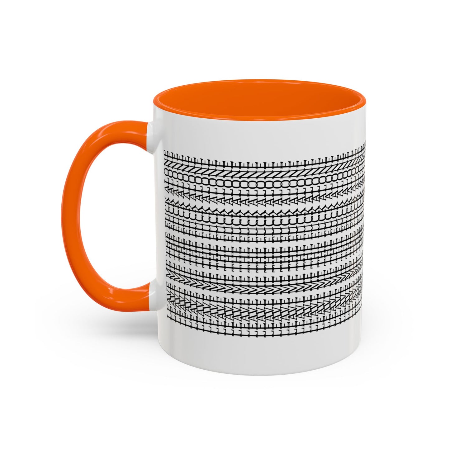 Subtle "Leave Me The F*CK Alone" Stylish Accent Coffee Mug - Hidden Funny Message Mug, Father's Day Gift