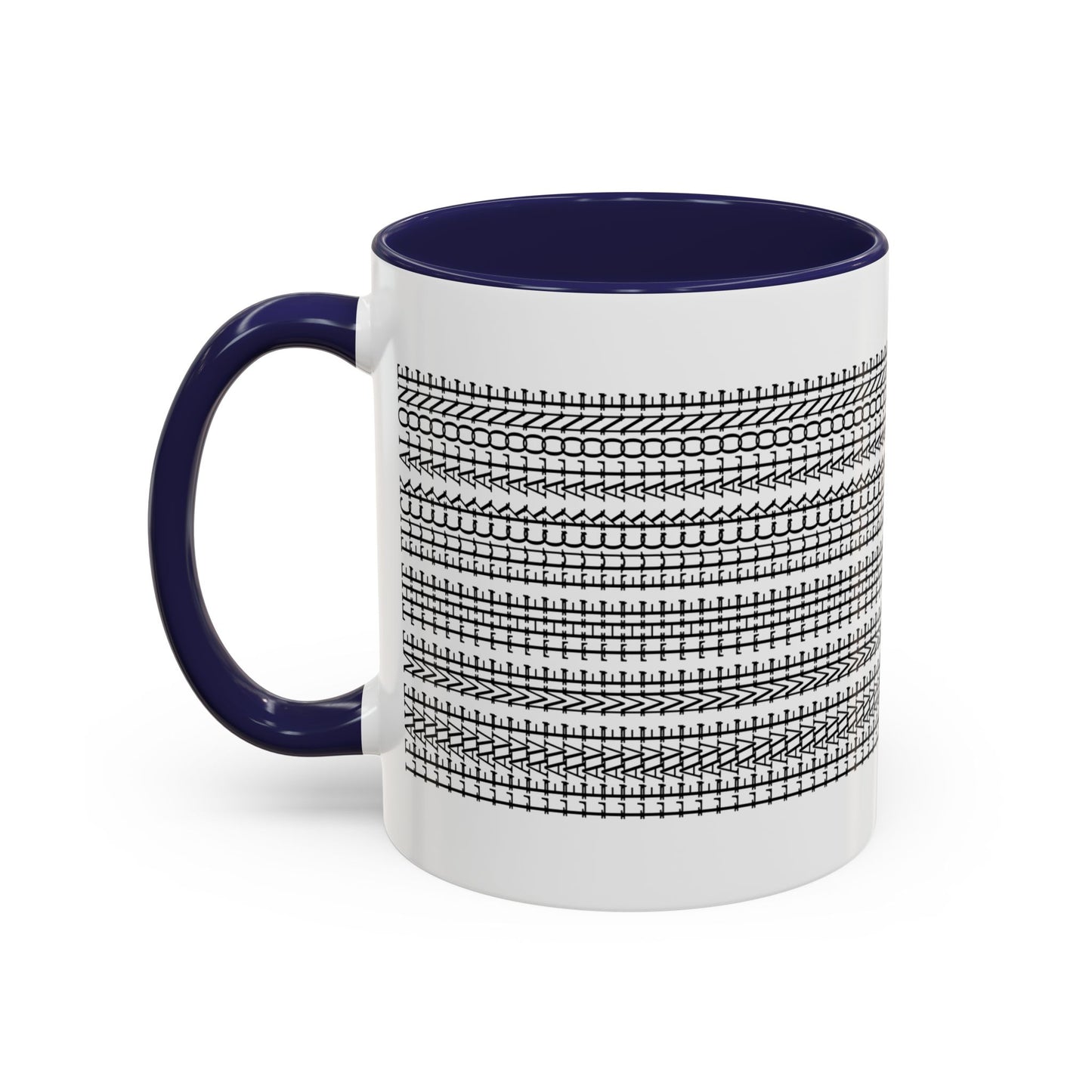 Subtle "Leave Me The F*CK Alone" Stylish Accent Coffee Mug - Hidden Funny Message Mug, Father's Day Gift