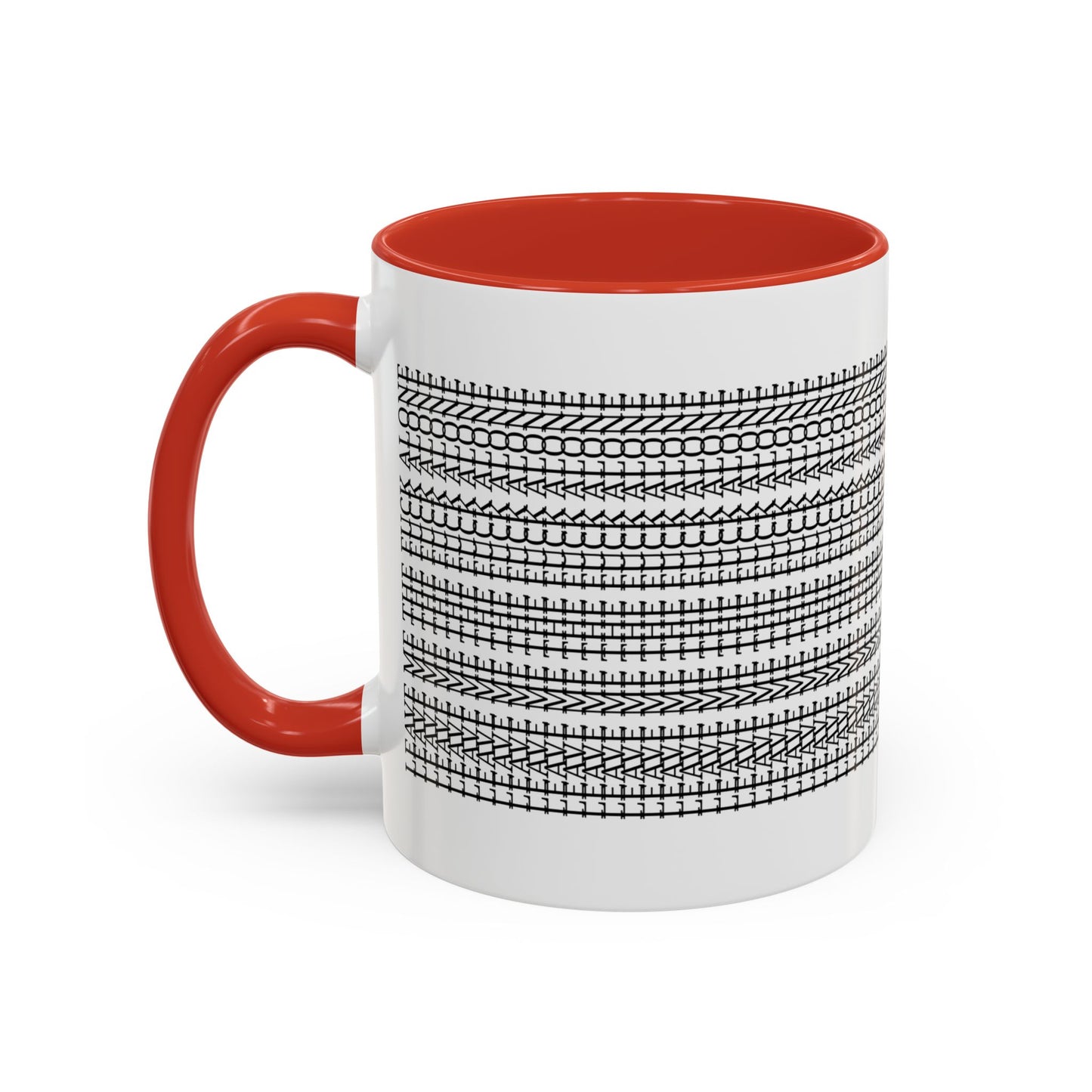 Subtle "Leave Me The F*CK Alone" Stylish Accent Coffee Mug - Hidden Funny Message Mug, Father's Day Gift